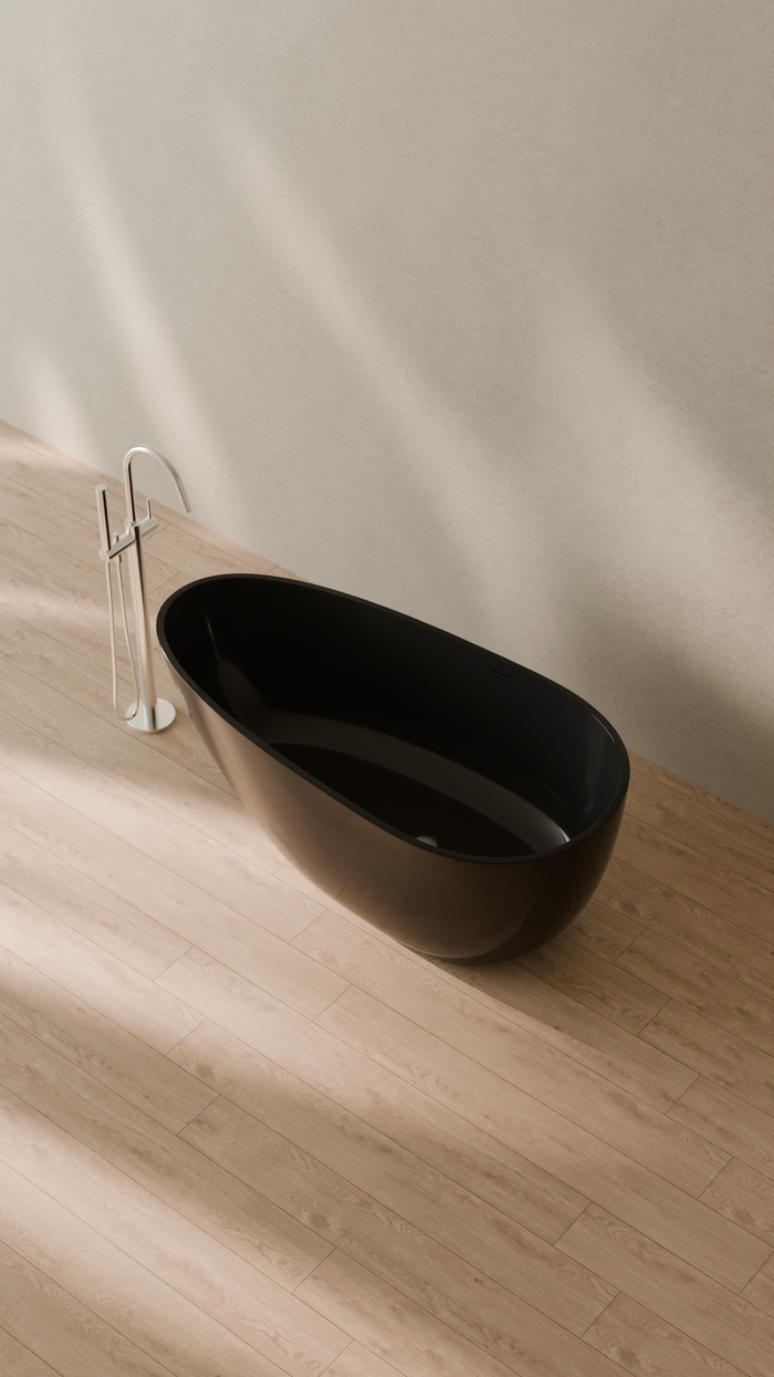 Badeloft details portrait 2026 | BW-01-S | Black | Bathtub_Glossy_Black__Camera_Angle_2.png