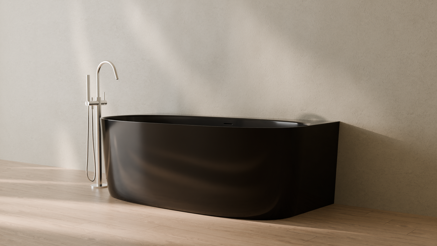 Badeloft render 2026 | BW-11 | Black | Bathtub_Glossy_Black__Camera_Angle_3.png โ in the bathroom