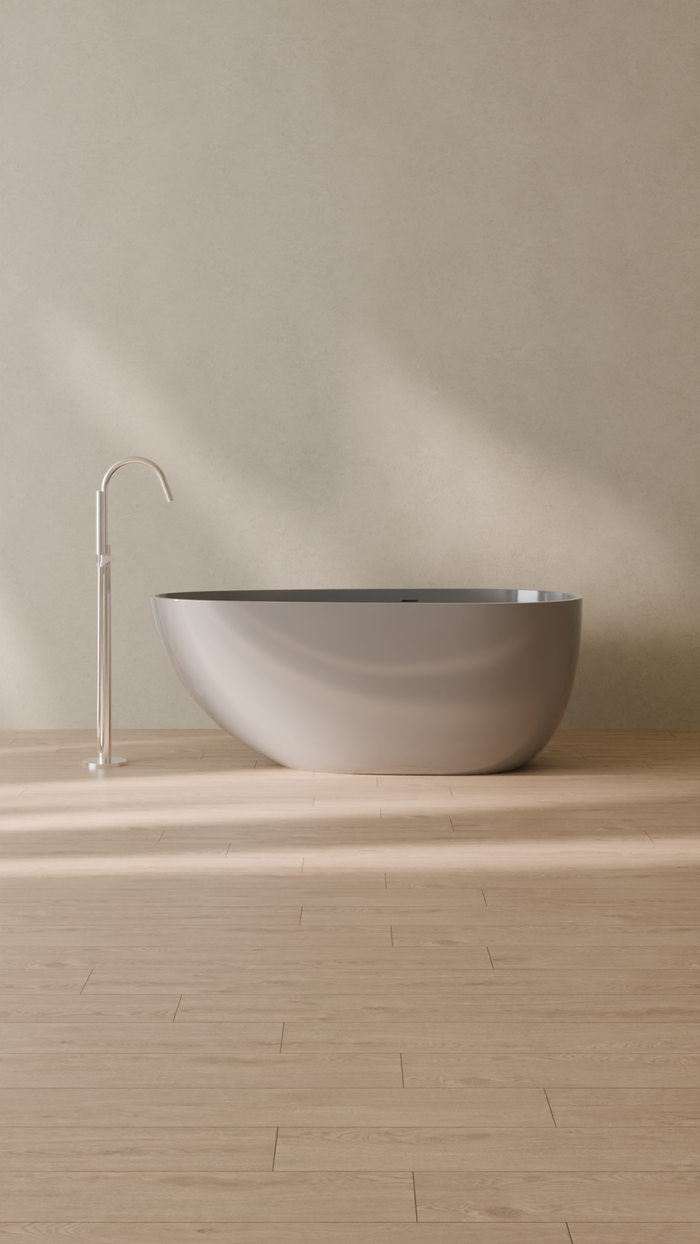 Badeloft details portrait 2026 | BW-01-S | Grey | Bathtub_Glossy_Grey__Camera_Angle_1.png