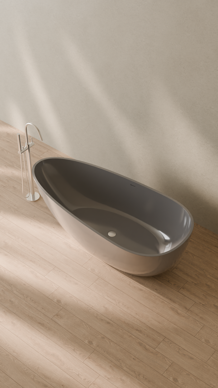 Badeloft details portrait 2026 | BW-01-XL | Grey | Bathtub_Glossy_Grey__Camera_Angle_2.png