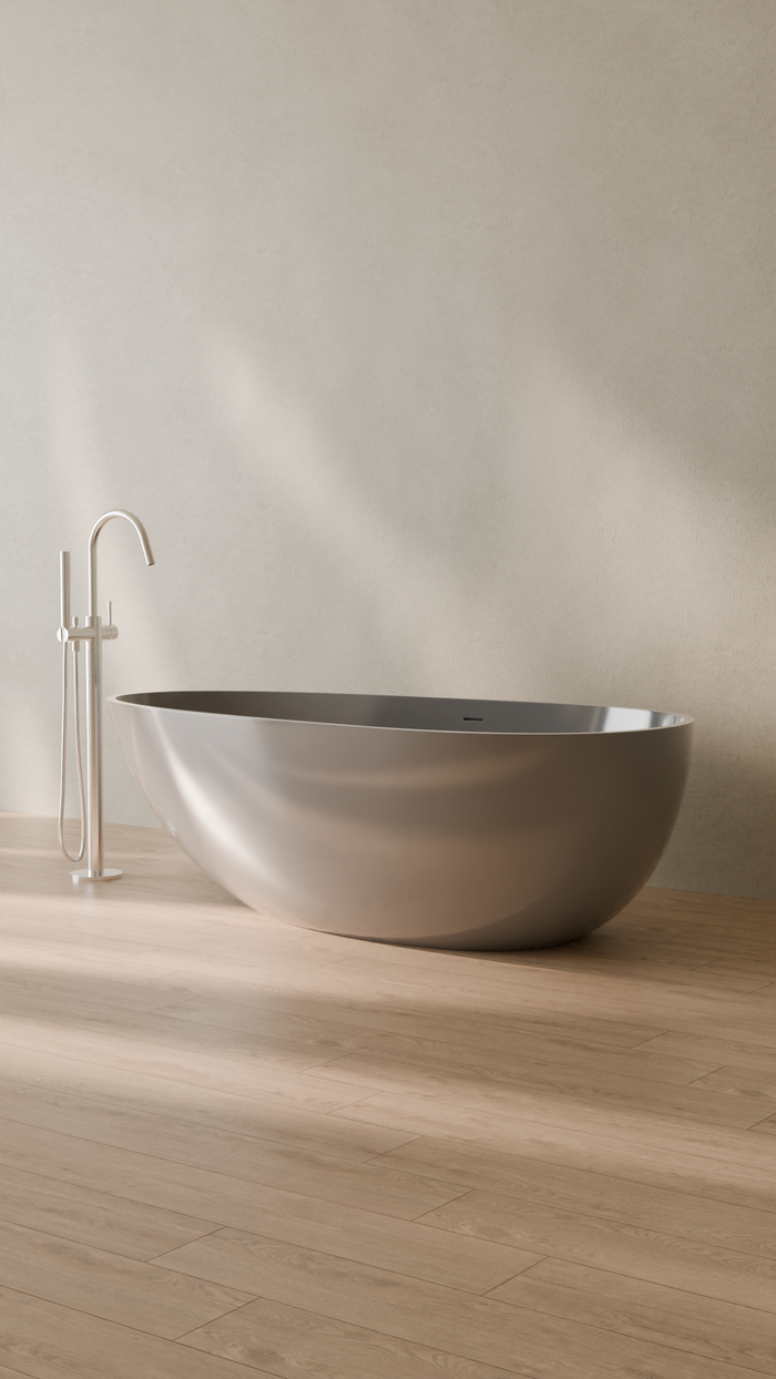 Badeloft details portrait 2026 | BW-01-L | Grey | Bathtub_Glossy_Grey__Camera_Angle_3.png