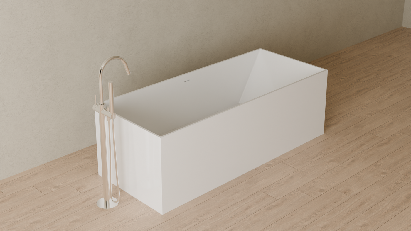 Badeloft render 2026 | BW-07 | White | Bathtub_Glossy_White__Camera_Angle_4.png โ in the bathroom