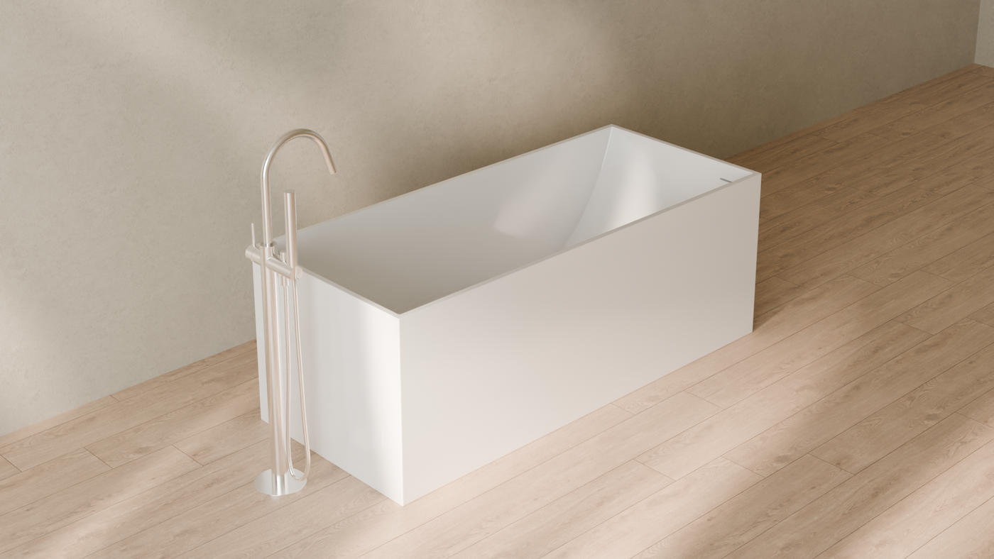 Badeloft render 2026 | BW-06-L | White | Bathtub_Glossy_White__Camera_Angle_4.png โ in the bathroom