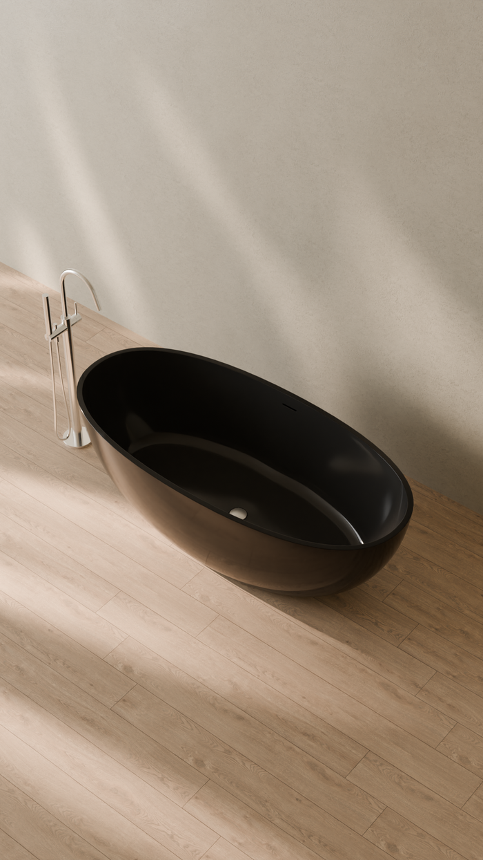 Badeloft details portrait 2026 | BW-10-L | Black | Bathtub_Glossy_Black__Camera_Angle_2.png