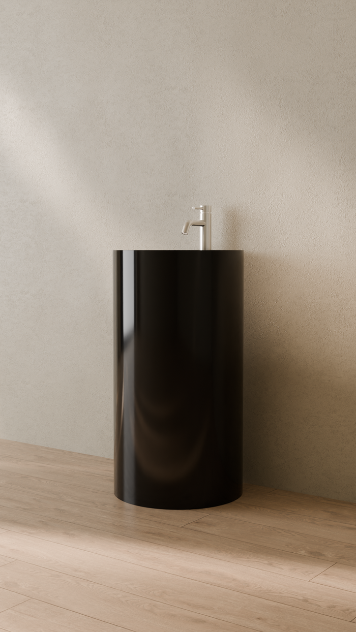 Badeloft details portrait 2026 | SB-03-A | Black | Sink_Glossy_Black__Camera_Angle_3.png