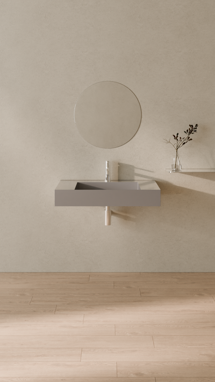 Badeloft details portrait 2026 | WT-04-D | Grey | Sink_Glossy_Grey__Camera_Angle_1.png