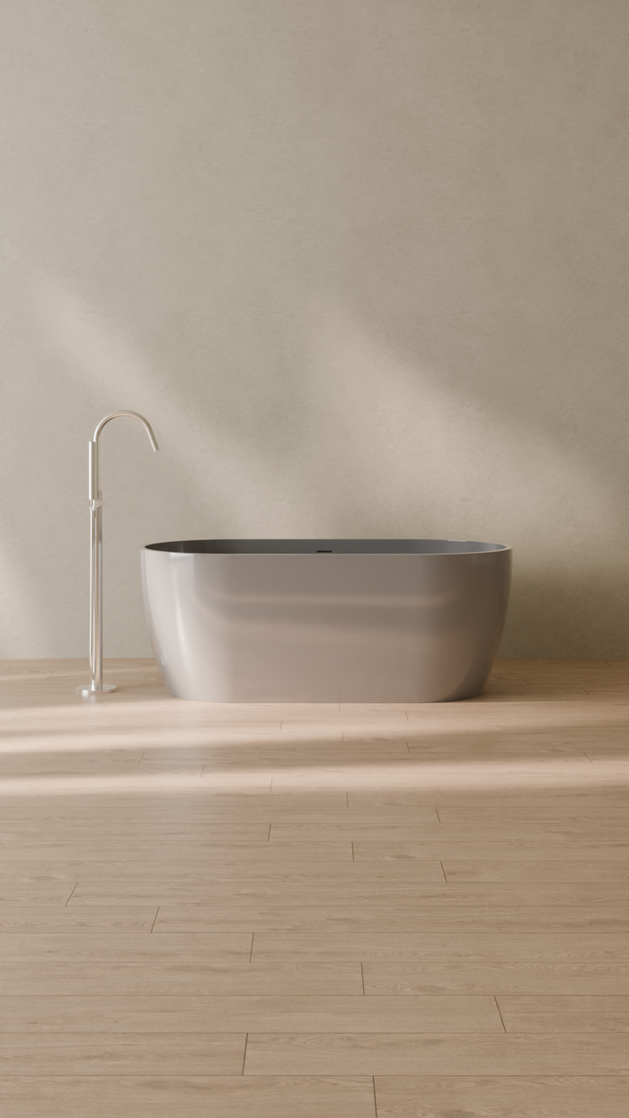 Badeloft details portrait 2026 | BW-02-S | Grey | Bathtub_Glossy_Grey__Camera_Angle_1.png
