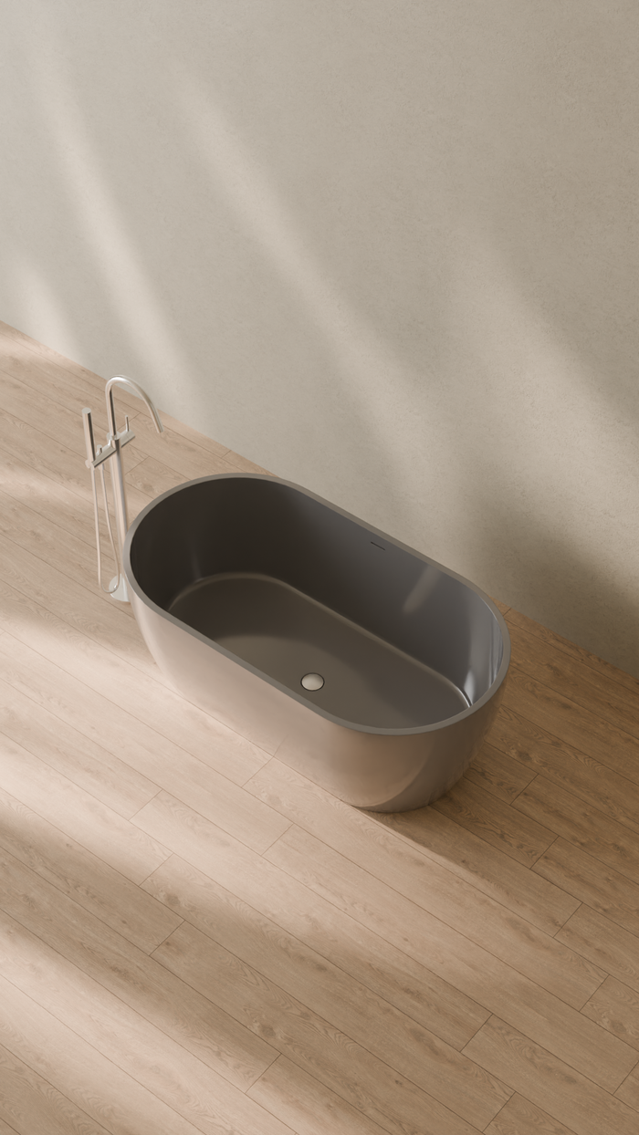 Badeloft details portrait 2026 | BW-02-S | Grey | Bathtub_Glossy_Grey__Camera_Angle_2.png