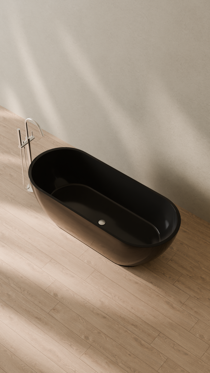 Badeloft details portrait 2026 | BW-02-L | Black | Bathtub_Glossy_Black__Camera_Angle_2.png