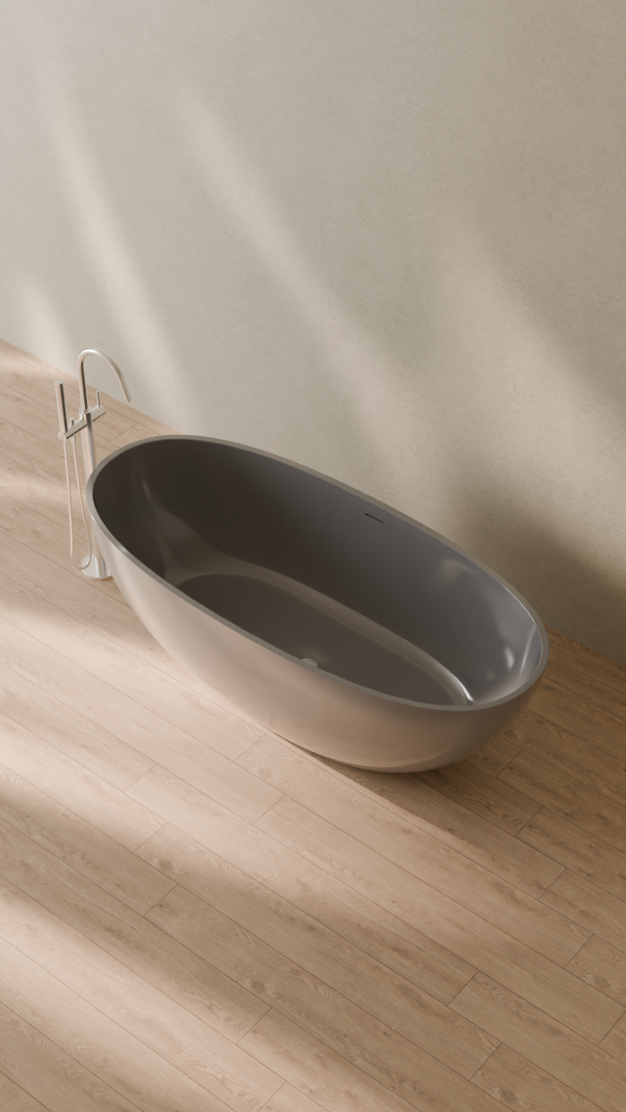Badeloft details portrait 2026 | BW-10-XL | Grey | Bathtub_Glossy_Grey__Camera_Angle_2.png