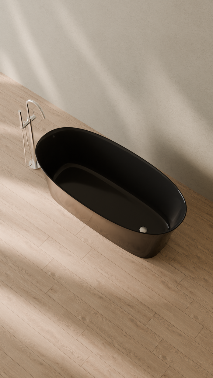 Badeloft details portrait 2026 | BW-12 | Black | Bathtub_Glossy_Black__Camera_Angle_2.png