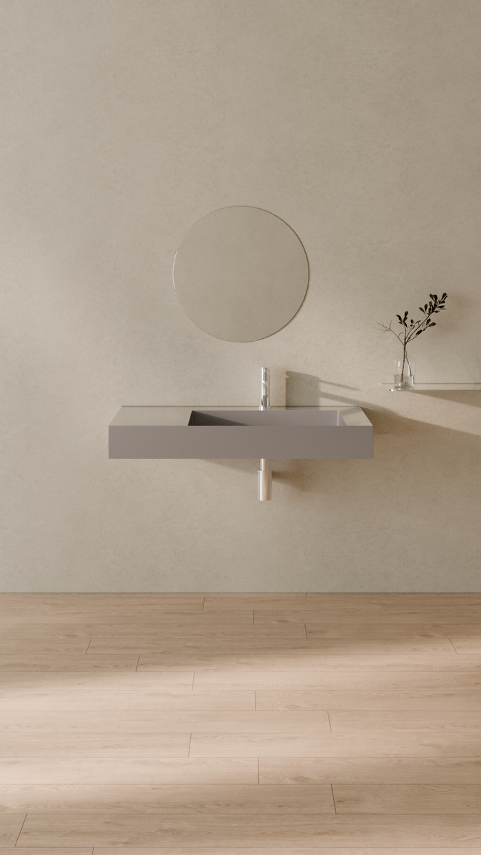 Badeloft details portrait 2026 | WT-04-B | Grey | Sink_Glossy_Grey__Camera_Angle_1.png