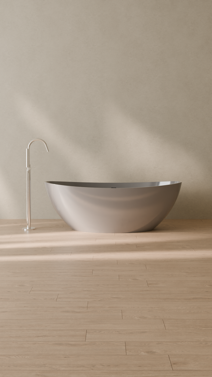 Badeloft details portrait 2026 | BW-03-M | Grey | Bathtub_Glossy_Grey__Camera_Angle_1.png