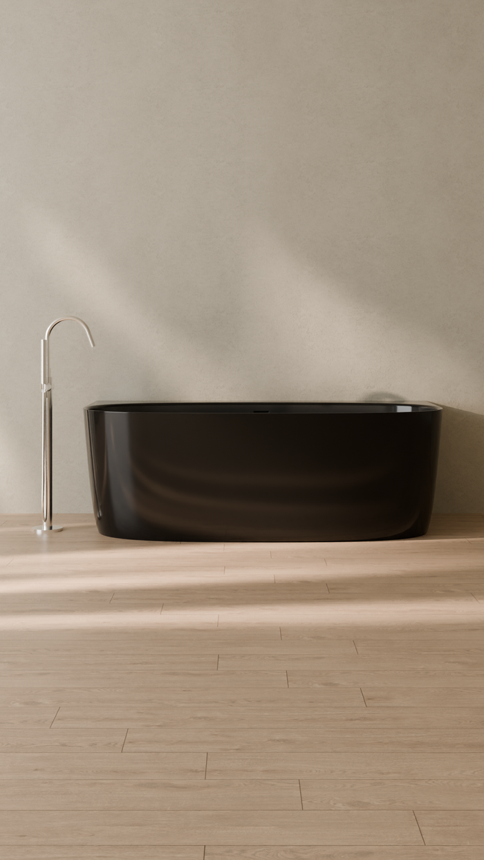 Badeloft details portrait 2026 | BW-11 | Black | Bathtub_Glossy_Black__Camera_Angle_1.png
