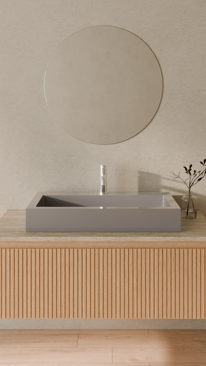 Badeloft details portrait 2026 | WB-05-L | Grey | Sink_Glossy_Grey__Camera_Angle_1.png