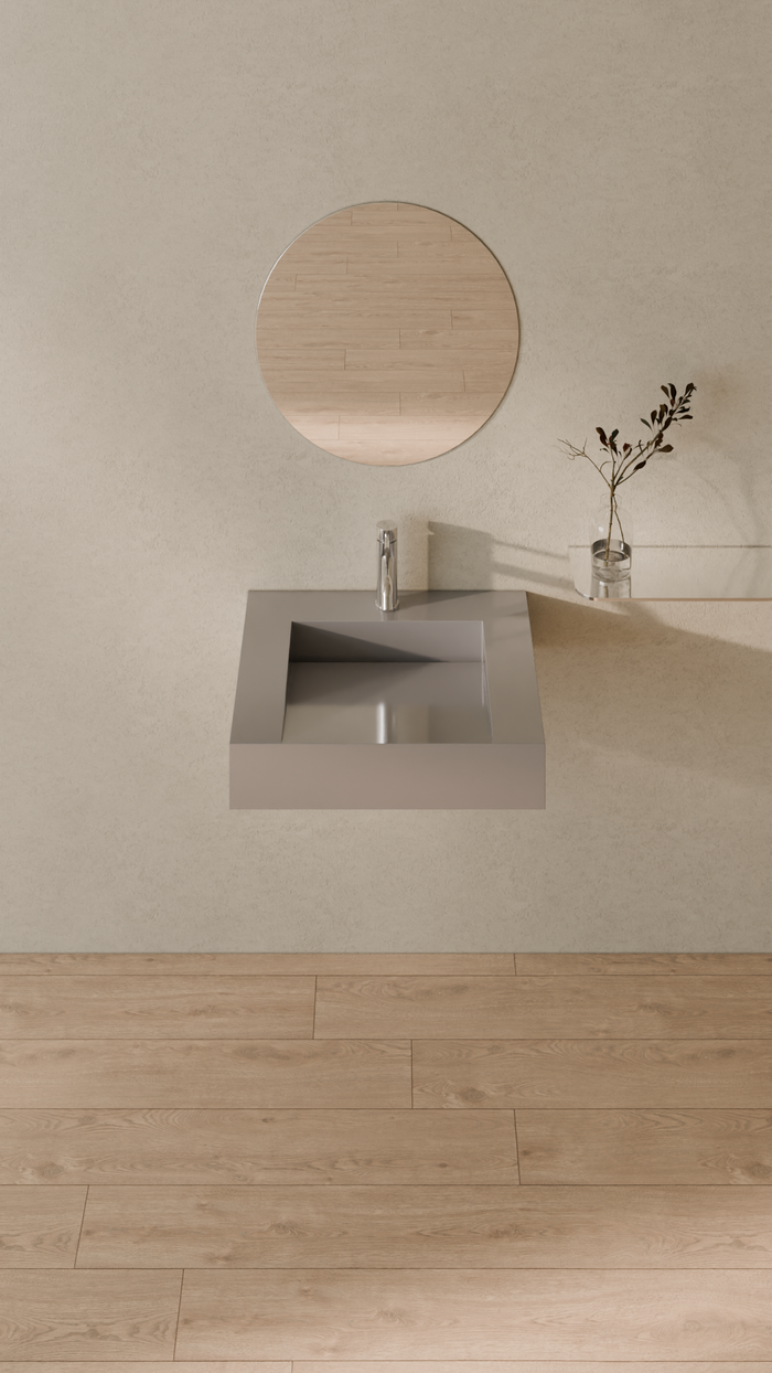 Badeloft details portrait 2026 | WT-04-E | Grey | Sink_Glossy_Grey__Camera_Angle_3.png