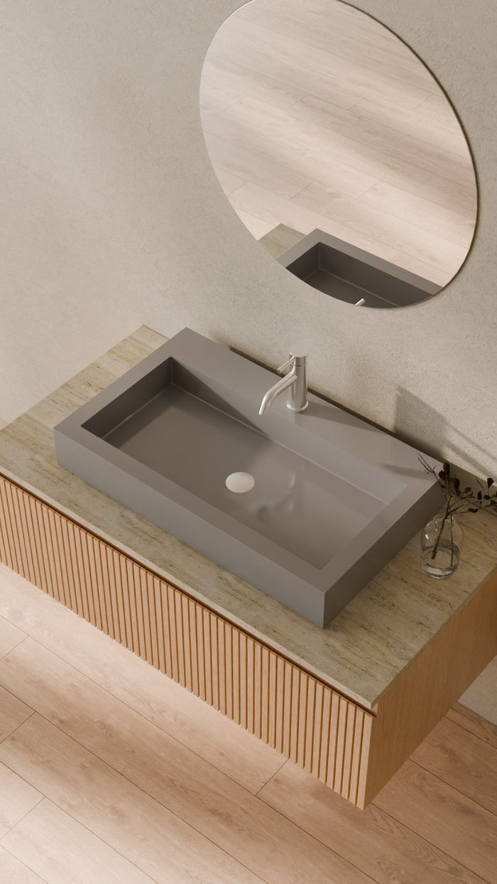 Badeloft details portrait 2026 | WB-05-L | Grey | Sink_Glossy_Grey__Camera_Angle_2.png