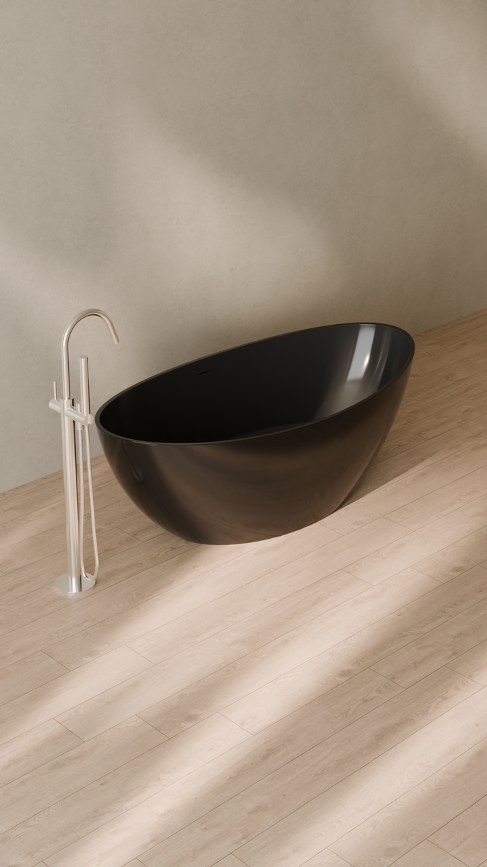 Badeloft details portrait 2026 | BW-03-M | Black | Bathtub_Glossy_Black__Camera_Angle_4.png