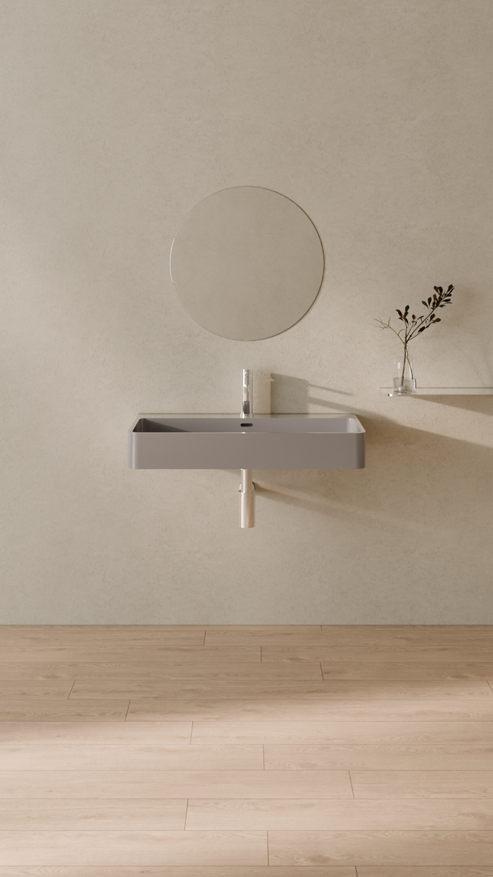 Badeloft details portrait 2026 | WT-01-L | Grey | Sink_Glossy_Grey__Camera_Angle_1.png