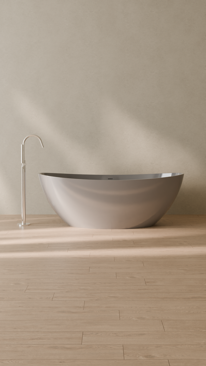 Badeloft details portrait 2026 | BW-03-L | Grey | Bathtub_Glossy_Grey__Camera_Angle_1.png