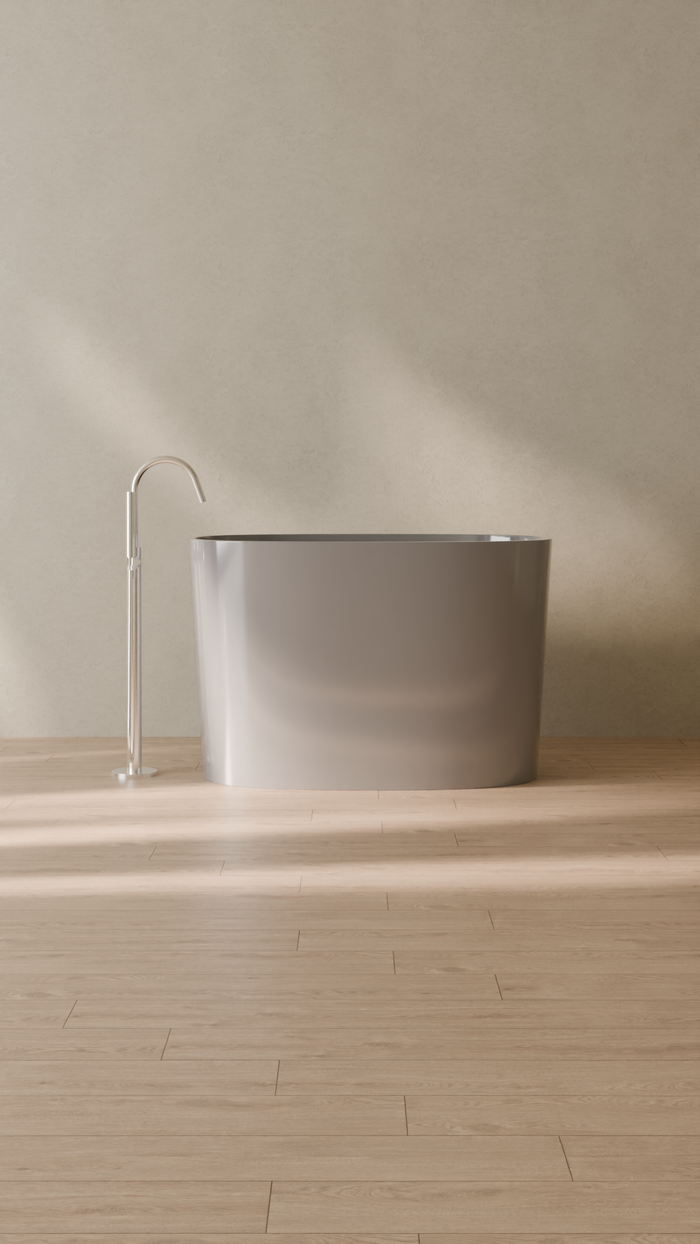 Badeloft details portrait 2026 | BW-08-S | Grey | Bathtub_Glossy_Grey__Camera_Angle_1.png