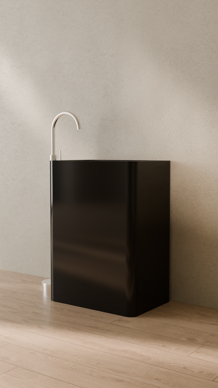 Badeloft details portrait 2026 | SB-02 | Black | Sink_Glossy_Black__Camera_Angle_3.png