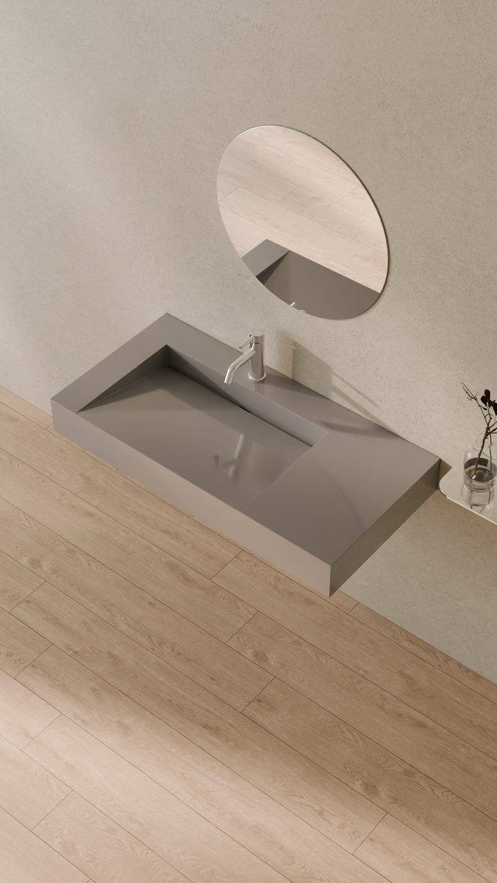 Badeloft details portrait 2026 | WT-04-A | Grey | Sink_Glossy_Grey__Camera_Angle_2.png