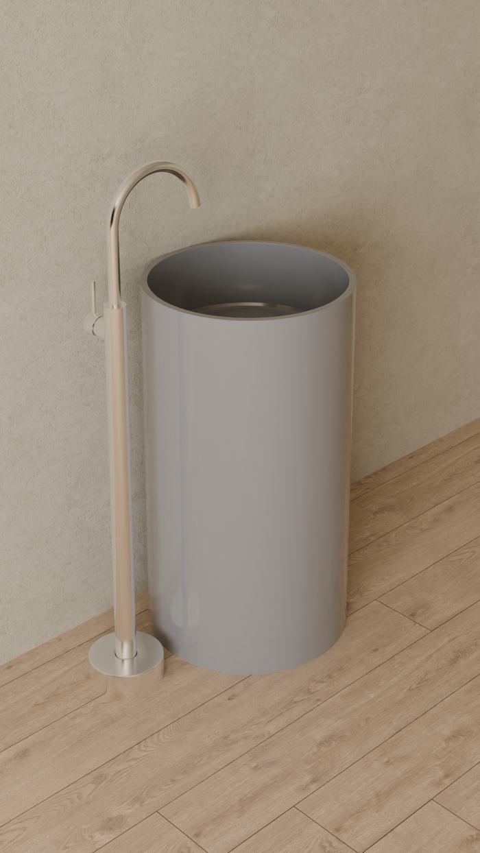 Badeloft details portrait 2026 | SB-03 | Grey | Sink_Glossy_Grey__Camera_Angle_4.png