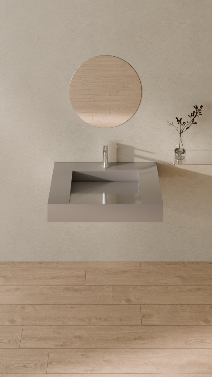 Badeloft details portrait 2026 | WT-04-D | Grey | Sink_Glossy_Grey__Camera_Angle_3.png