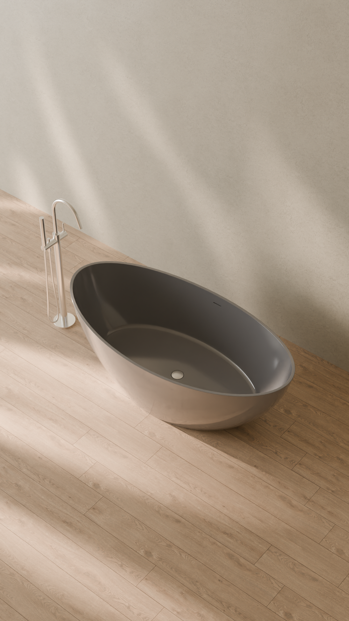 Badeloft details portrait 2026 | BW-03-M | Grey | Bathtub_Glossy_Grey__Camera_Angle_2.png