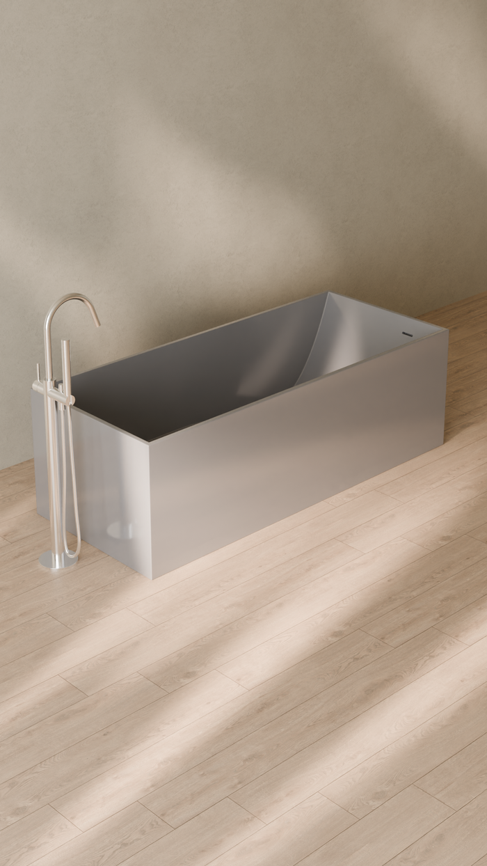 Badeloft details portrait 2026 | BW-06-XL | Grey | Bathtub_Glossy_Grey__Camera_Angle_4.png