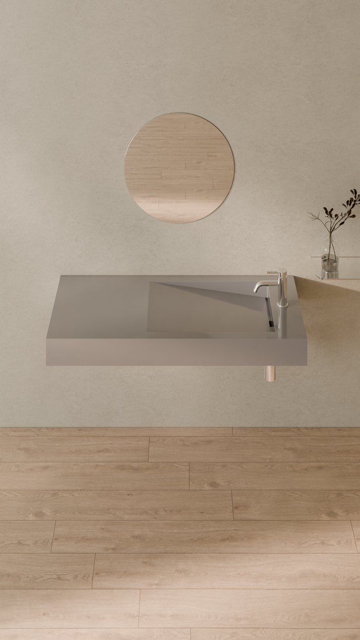Badeloft details portrait 2026 | WT-05-B | Grey | Sink_Glossy_Grey__Camera_Angle_3.png