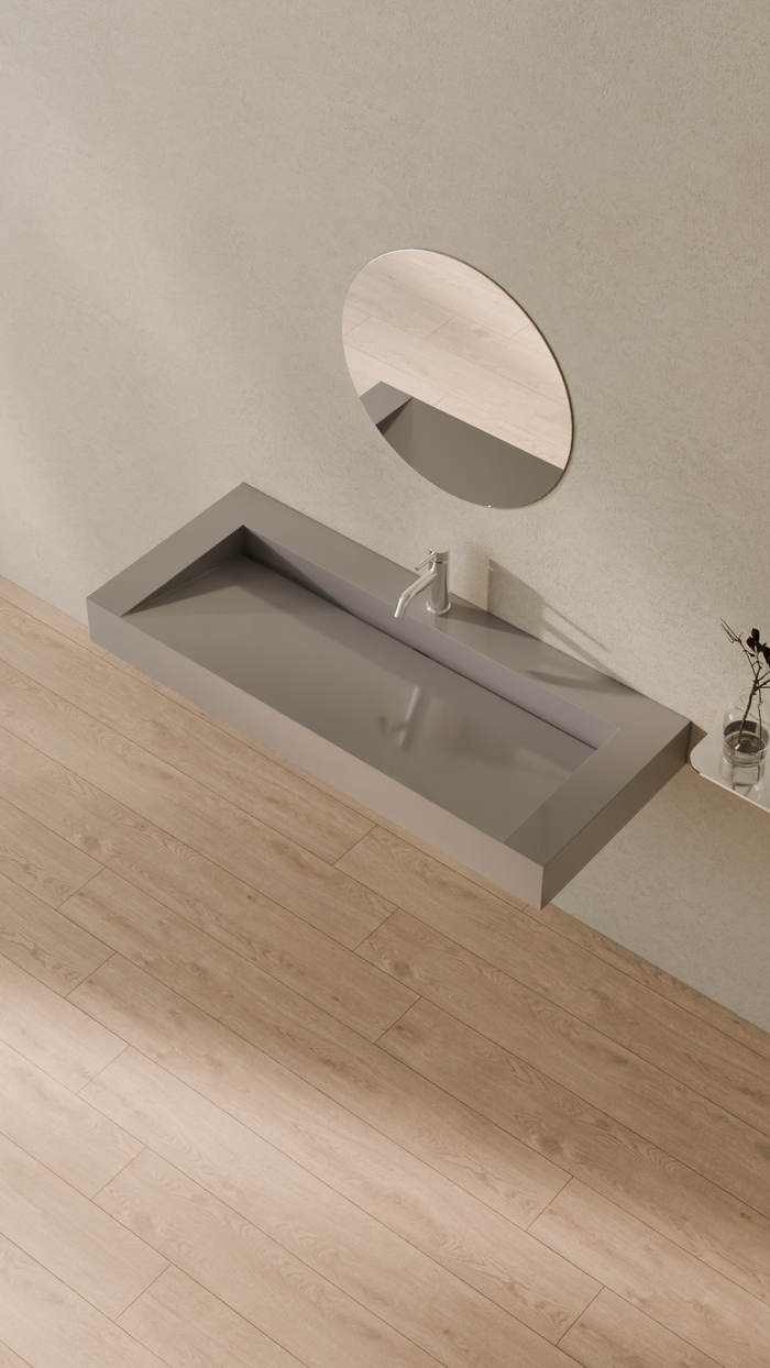 Badeloft details portrait 2026 | WT-04-C | Grey | Sink_Glossy_Grey__Camera_Angle_2.png
