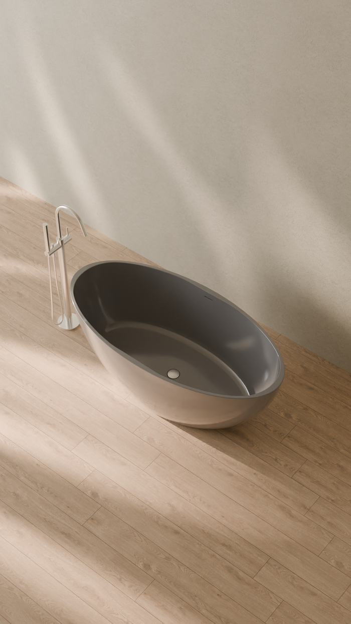Badeloft details portrait 2026 | BW-04-L | Grey | Bathtub_Glossy_Grey__Camera_Angle_2.png
