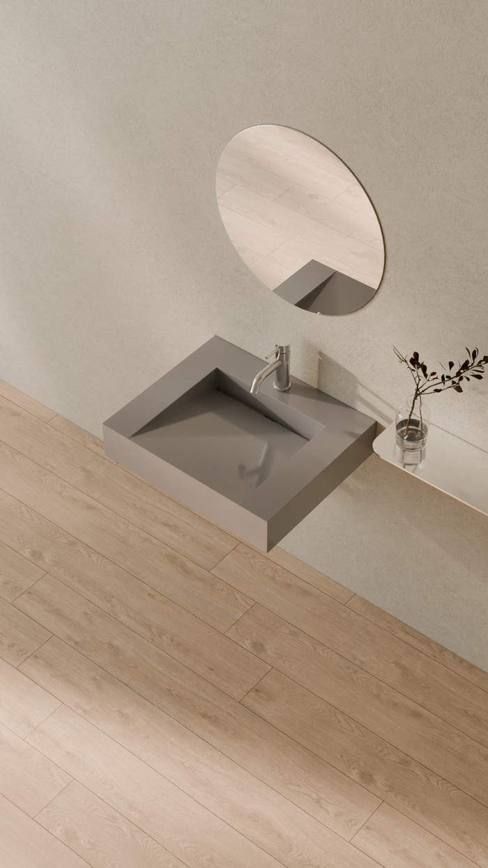 Badeloft details portrait 2026 | WT-04-E | Grey | Sink_Glossy_Grey__Camera_Angle_2.png