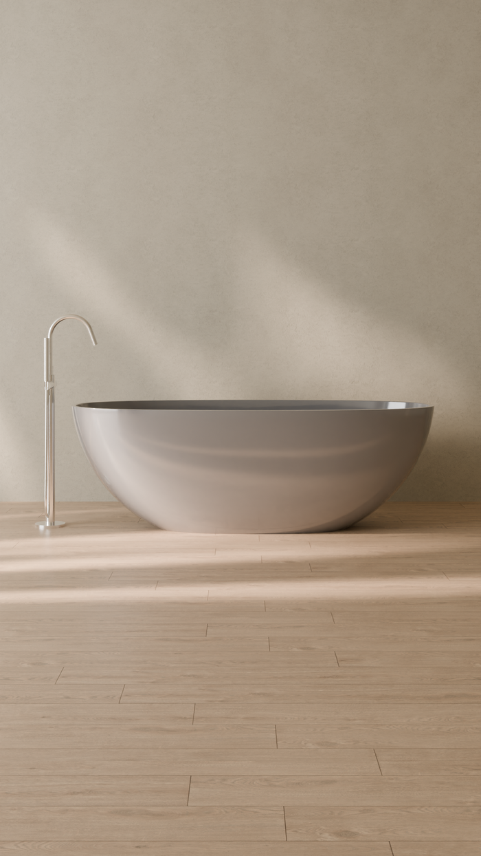 Badeloft details portrait 2026 | BW-10-XL | Grey | Bathtub_Glossy_Grey__Camera_Angle_1.png