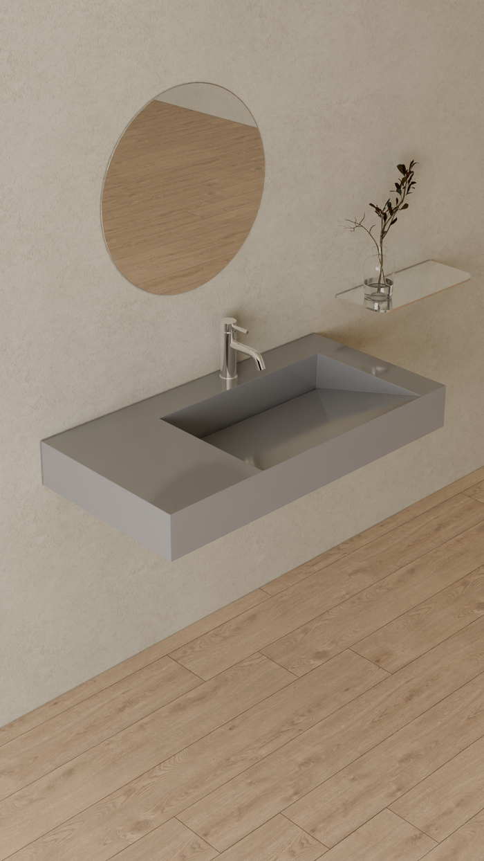 Badeloft details portrait 2026 | WT-04-B | Grey | Sink_Glossy_Grey__Camera_Angle_4.png