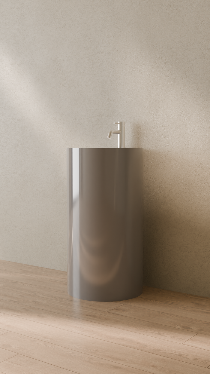 Badeloft details portrait 2026 | SB-03-A | Grey | Sink_Glossy_Grey__Camera_Angle_3.png