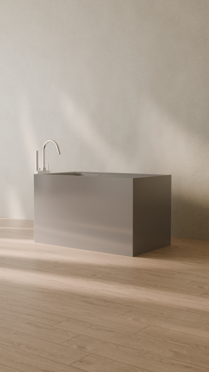 Badeloft details portrait 2026 | BW-06-S | Grey | Bathtub_Glossy_Grey__Camera_Angle_3.png