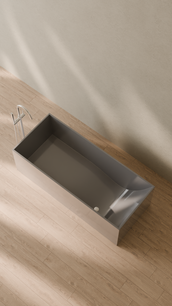 Badeloft details portrait 2026 | BW-06-XL | Grey | Bathtub_Glossy_Grey__Camera_Angle_2.png
