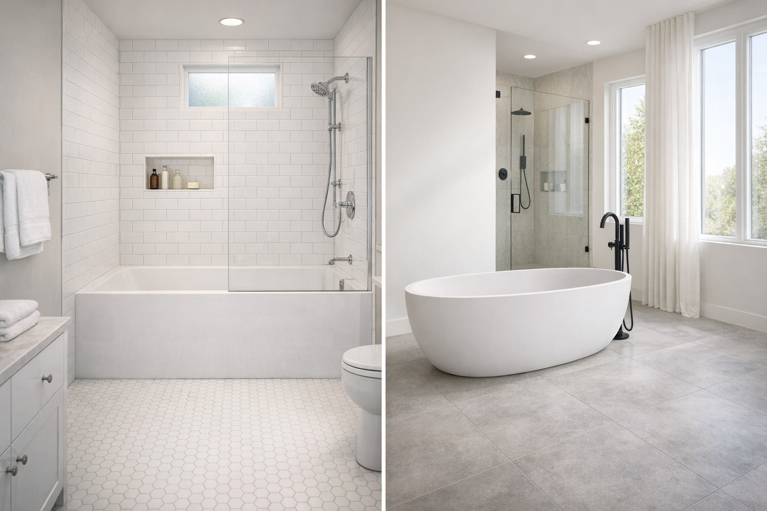 Shower Tub Combo vs. Freestanding Tub: Which Is Right for Your Bathroom?
