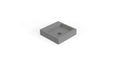 Badeloft WT-06-S matte gray wall-mounted sink, angled product view on white background