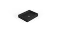 Badeloft WT-06-M matte black wall-mounted sink, angled product view on white background