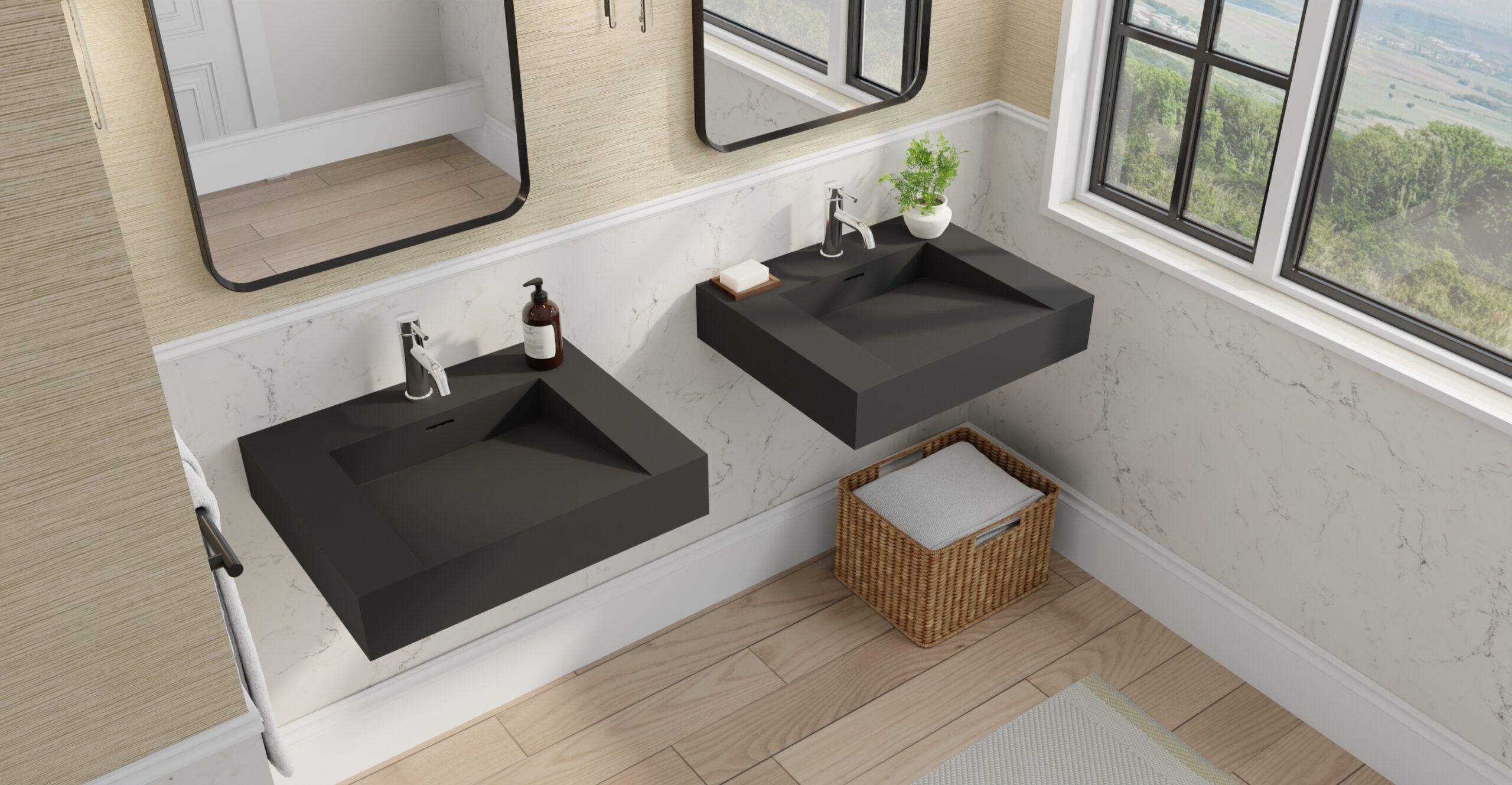 Badeloft source | wall-mounted-sink-wt-04-f-blk | 16 | badeloft-wt-04-f-wall-mounted-sink-black-matte-lifestyle-angle-scaled.jpg