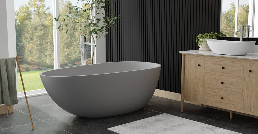 Freestanding Bathtub BW-01-L-GRY