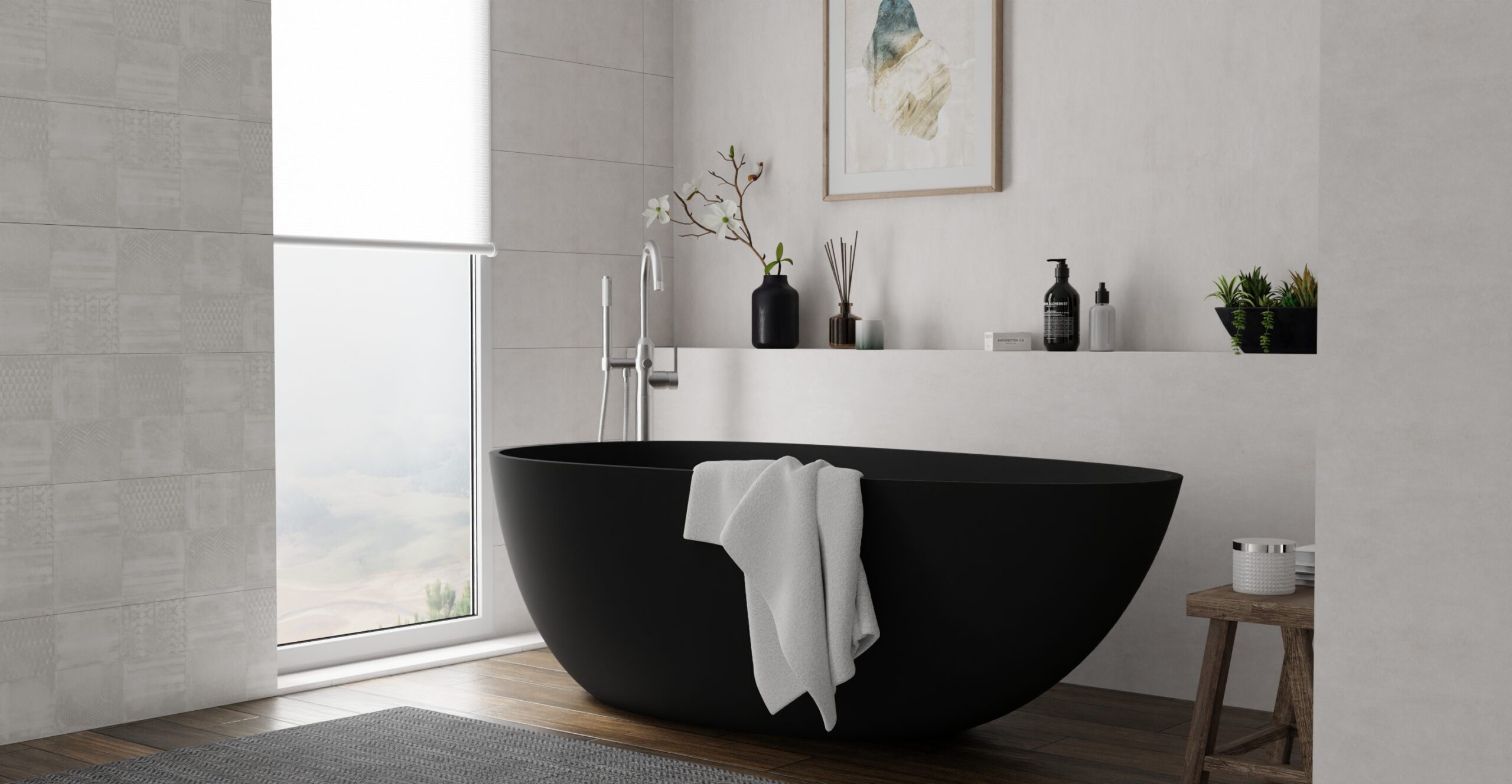 Freestanding Bathtub BW-01-XL-BLK