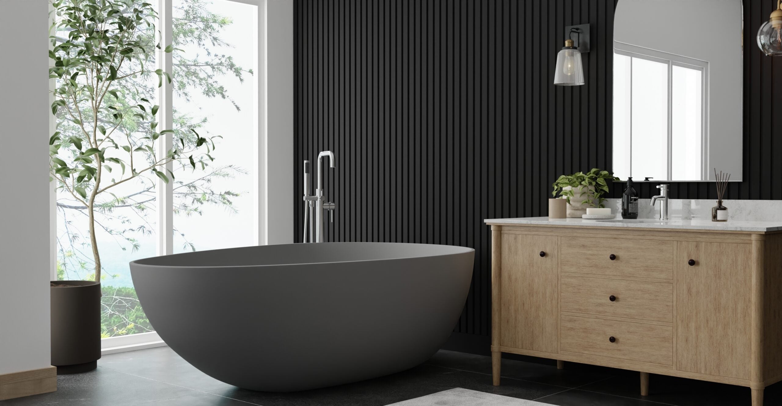 Freestanding Bathtub BW-01-XXL-GRY