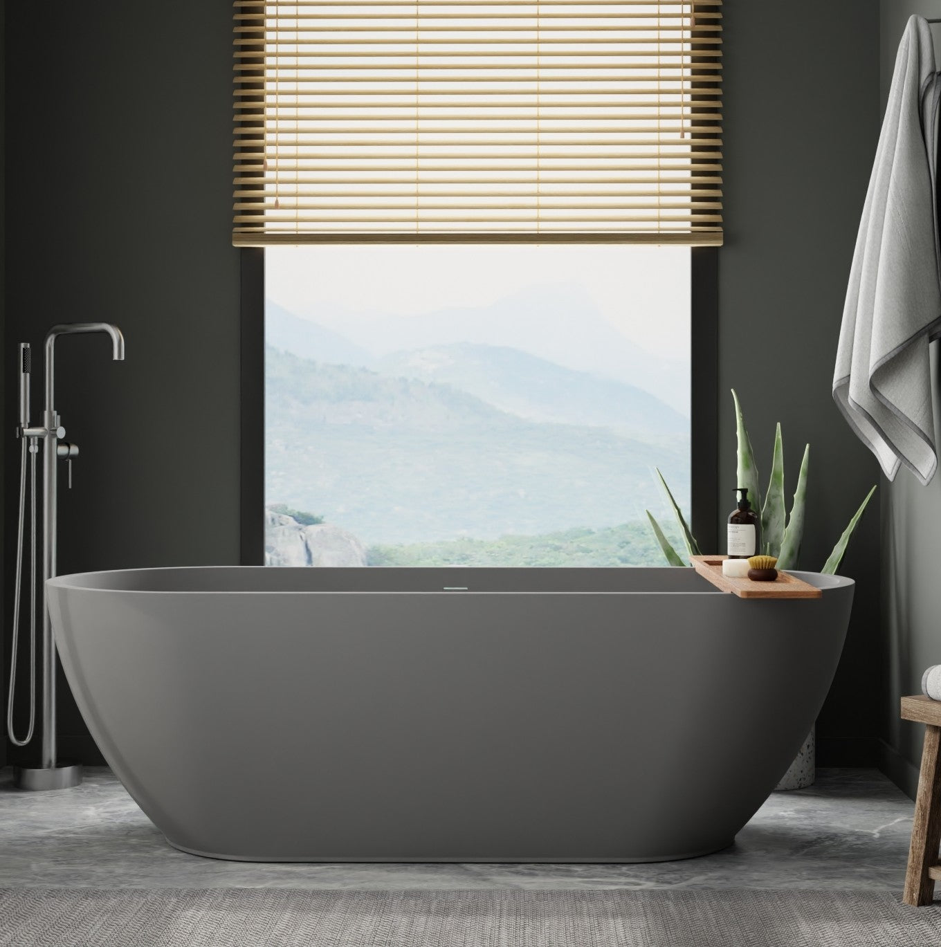 Freestanding Bathtub BW-02-L-GRY