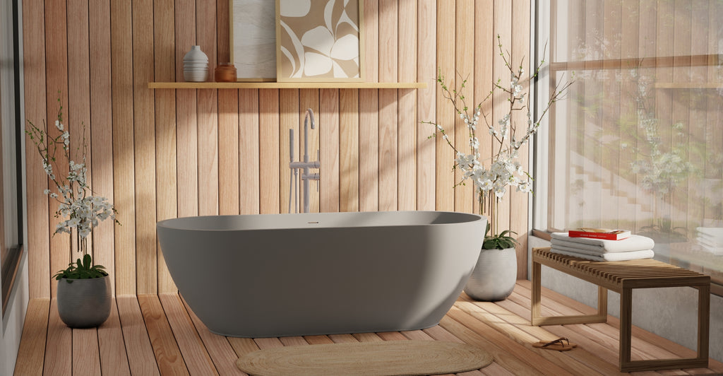 Freestanding Bathtub BW-02-L-GRY