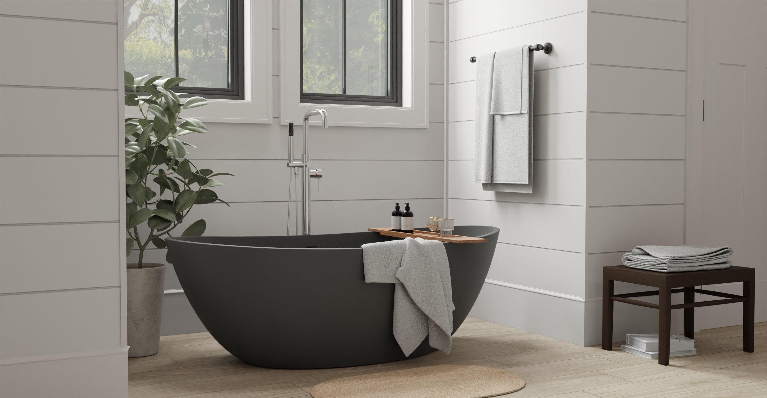Freestanding Bathtub BW-03-XL-BLK